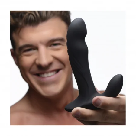 Alpha-Pro 17x P-trigasm 3-in-1 Silicone Prostate Stimulator. Unlock a world of pleasure with the 17x P-Trigasm 3-in-1 Silicone Prostate Stimulator.