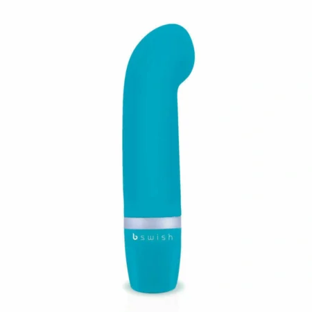 B Swish Bcute Classic Curve Jade This waterproof silicone massager features a 7.6 cm curved design for g-spot stimulation and multi-speed.
