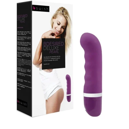 B Swish Bdesired Deluxe Pearl Royal Purple A high-quality image of the Bdesired Deluxe Pearl vibrator.
