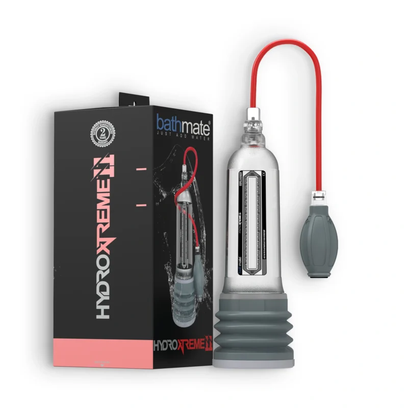 Bathmate Hydroxtreme 11 + Kit Accessori A high-quality image of the Bathmate HydroXtreme11 penis pump.