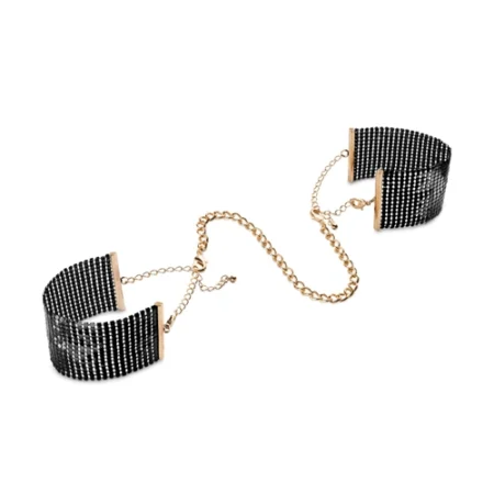 Désir Métallique | Metallic Mesh Handcuffs - Black.
