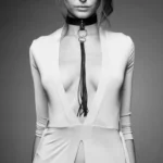 Bijoux Indiscrets Maze | Tassel Choker. Discover the Maze Tassel Choker: a dual-purpose accessory that transforms from a stylish choker into an exciting flogger.