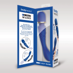 Bodywand Luxe 2-Way Wand (available in Black and Blue) A high-quality image of the Dual-ended vibrator.