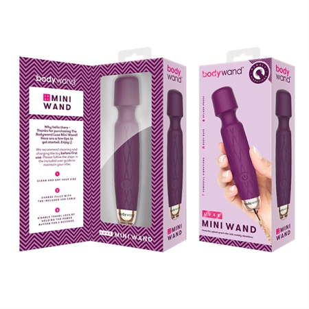 La Mini Bacchetta Luxe Bodywand offre un'esperienza di massaggio profondo con 7 modalità di vibrazione.