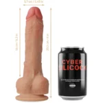 Cyber Silicock Connor Ultra Realistic Soft Liquid Silicone 20.5cm A high-quality image of the Cyber Silicock Connor dildo.