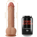 Cyber Silicock Freeman Ultra Realistic Soft Liquid Silicone 20cm A high-quality image of the Cyber Silicock Freeman dildo.
