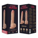 Cyber Silicock Freeman Ultra Realistic Soft Liquid Silicone 20cm A high-quality image of the Cyber Silicock Freeman dildo.
