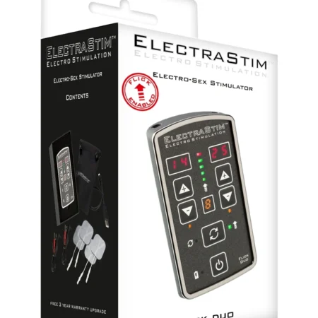 Pacchetto Stimolatore Flick Duo di ElectraStim per un'esperienza di elettrostimolazione BDSM intensa e personalizzata.