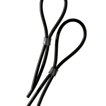 ElectraStim Rubber Adj. Cock And Scrotal Loops A high-quality image of the ElectraStim cock and scrotal loops.