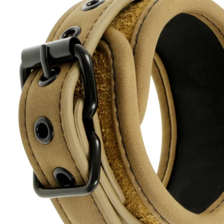 Manette in pelle vegana di Fetish Submissive che offrono comfort e sicurezza per esperienze BDSM indimenticabili.