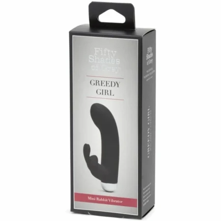 Fifty Shades Of Gray Greedy Girl - Mini Rabbit Vibrator. Experience dual stimulation with the Greedy Girl Mini Rabbit Vibrator.