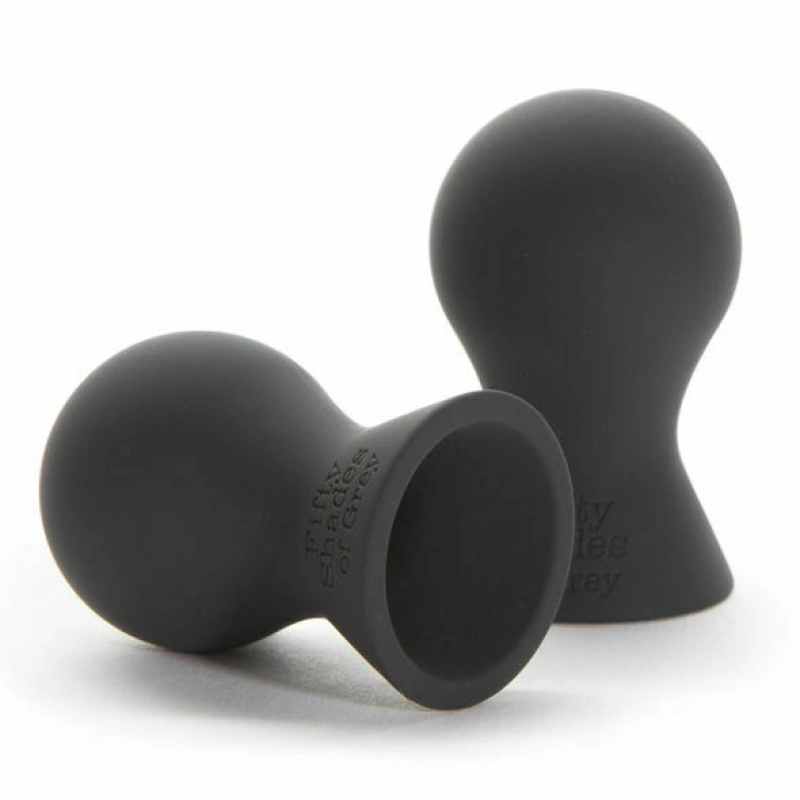 Fifty Shades Of Gray Nothing but Sensation - Nipple Sucker - Black. Enhance your intimate moments with these luxurious silicone nipple suckers from Fifty Shades of Grey.