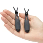 Fifty Shades Of Gray Sweet Torture - Vibrating Nipple Sitmulators These silicone vibrating nipple stimulators offer a snug fit and hands-free pleasure