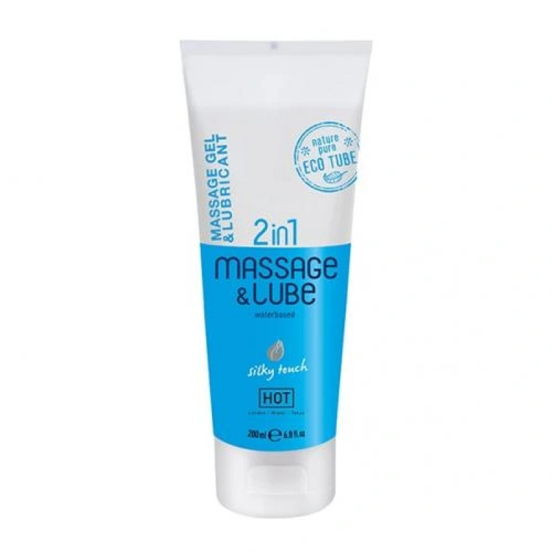 HOT 2 In 1 Hot Massage Gel And Lubricant - Silky Touch A high-quality image of the Hot Massage Gel Lubricant.
