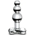 Icicles N. 47 This hand-crafted glass anal plug features a tapered tip for easy insertion and graduated bulbs for thrilling stimulation.