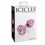 Elegante plug anale in vetro Icicles N. 48