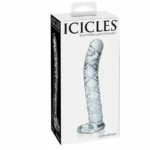 Icicles offre un elegante dildo in vetro Icicles N. 60 per una stimolazione del punto G indimenticabile.