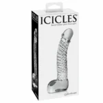 Icicles N. 61. Elevate your pleasure with the Icicles N. 61 glass massager.