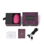 Je Joue Mimi Soft - Vibrating Massager (available in Black and Fuchsia and Purple) A high-quality image of the Je Joue MiMi Soft features.