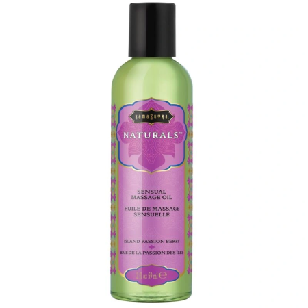 Kama Sutra Island Passion Berry Natural Massage Oil 59 ml A high-quality image of the Island Passion Berry Massage Oil.