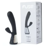 Kiiroo Ohmibod Fuse For Black A high-quality image of the Bluetooth dual-stim vibrator.