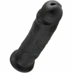 Il Dildo realistico King Cock 25.4 cm Nero offre un'esperienza autentica con la sua potente base a ventosa.