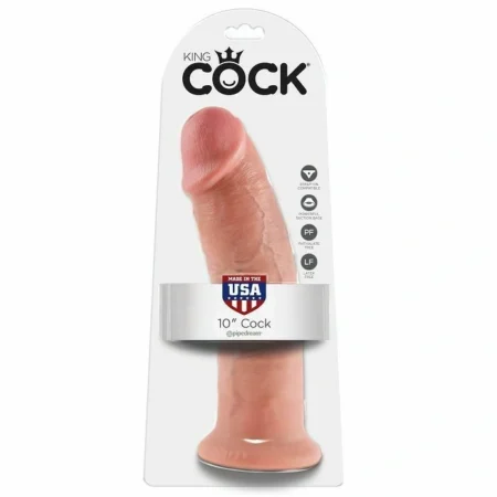 King Cock 10 Inches Cock Flesh 25.4 cm A high-quality image of the King Cock 10 Inches dildo.