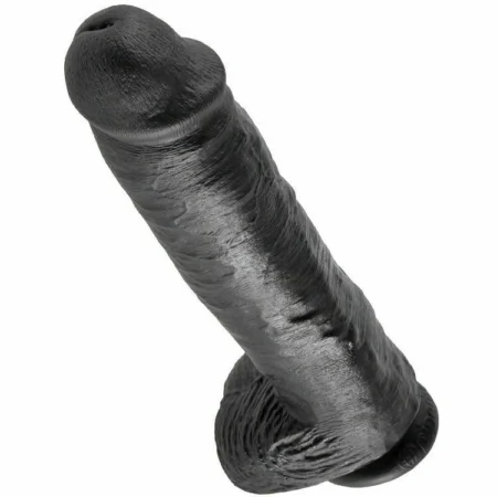 Il King Cock Dildo Realistico 28 cm offre un'esperienza autentica con una potente ventosa per un piacere versatile.