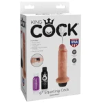 King Cock 15.24 cm Squirting Cock Experience the thrill of realistic cum-play with the King Cock Squirting Cock! This 15.