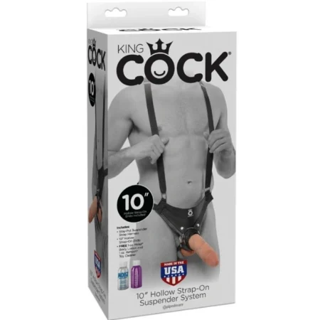 King Cock 25.5 cm Hollow Strap-on Suspender System - Flesh A high-quality image of the King Cock Strap-on System.