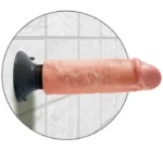 King Cock 15.24 cm Vibrating Cock - Flesh A high-quality image of the King Cock Vibrating Dildo.