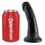King Cock 6 Inches Cock Black 15.2 cm A high-quality image of the 6 Inches Black Dildo King Cock.