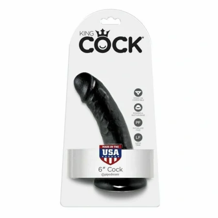 Il Dildo Realistico King Cock offre un'esperienza autentica con la sua potente ventosa per un uso versatile.