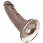 King Cock 6 Inches Cock Brown 15.2 cm. Unlock new heights of pleasure with the King Cock 6 Inches dildo.