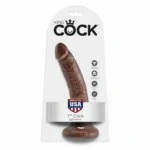 King Cock Dildo Realistico 17.8 cm offre un'esperienza autentica con dettagli scolpiti per il massimo piacere