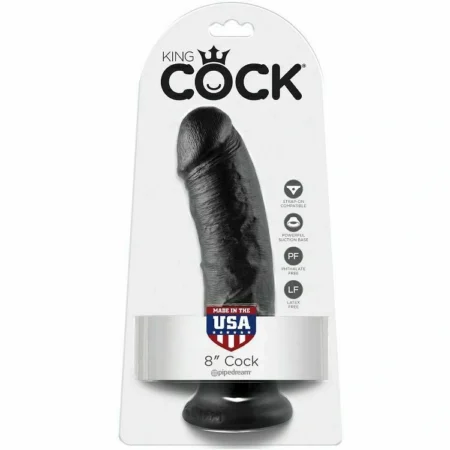 Scopri il realismo con il King Cock dildo realistico nero 20.3 cm