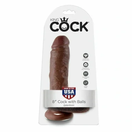 Il Dildo Realistico con Testicoli da 20.3 cm di King Cock offre un'esperienza autentica grazie alla sua meticolosa fattura e materiali sicuri.