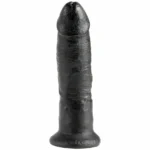 King Cock 9 Inches Cock Black 22.9 cm A high-quality image of the King Cock 9 Inches Black Dildo.