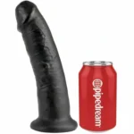 King Cock 9 Inches Cock Black 22.9 cm A high-quality image of the King Cock 9 Inches Black Dildo.