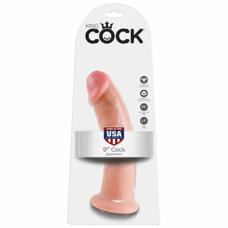 King Cock 9 Inches Cock Flesh 22.9 cm A high-quality image of the King Cock 9 Inches dildo.