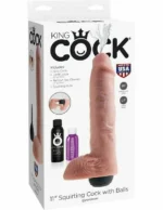 King Cock 11 Inches Squirting Cock with Balls A high-quality image of the King Cock Squirting Dildo.