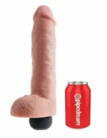 King Cock 11 Inches Squirting Cock with Balls A high-quality image of the King Cock Squirting Dildo.