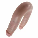 Scopri un'esperienza di doppia stimolazione con il dildo a forma di U Double Trouble di King Cock