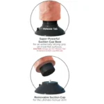 King Cock Vibrator Dildo 23 cm - Natural. Experience lifelike pleasure with the King Cock Vibrator Dildo.