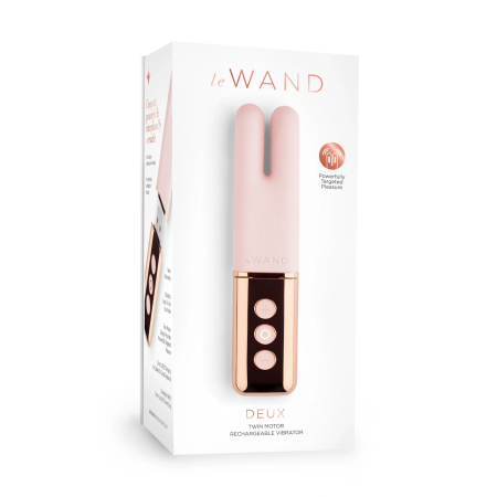 Le Wand Deux Twin Motor Rechargeable Vibrator This Le Wand Deux vibrator is ideal for partner play.