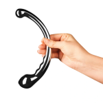 Le Wand Stainless Steel Hoop A high-quality image of the Stainless steel double-ended toy.