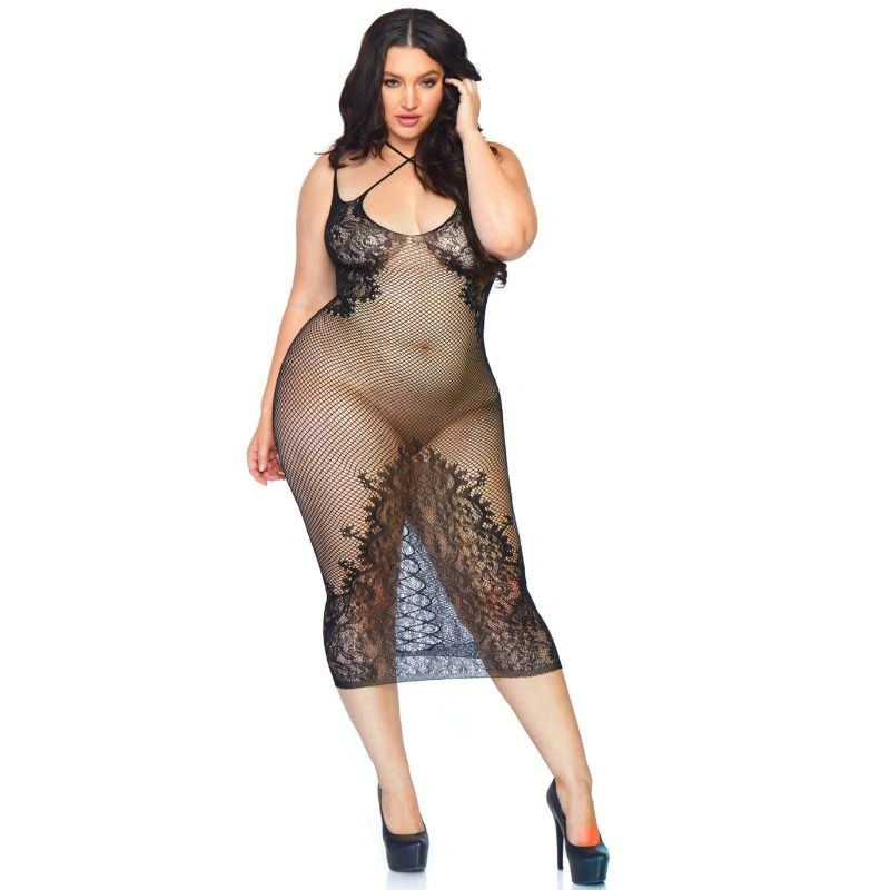 Leg Avenue Dual Strap Halter Dress Xl/xxl. Embrace your femininity with the Dual Strap Halter Dress.