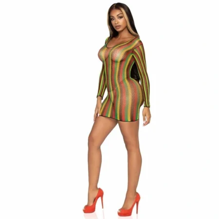 Scopri il vestito sensuale Mini Rasta di Leg Avenue