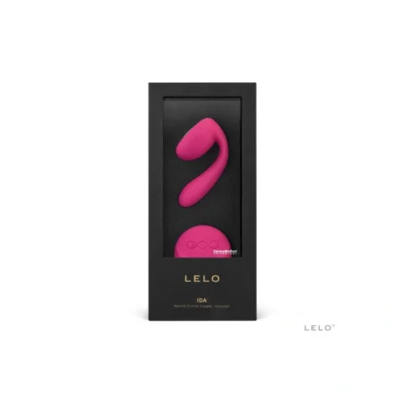LELO Ida (available in Black and Fuchsia and Violet) A high-quality image of the Couples massager with rotations.
