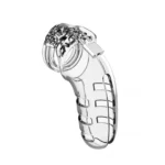 Esplora la sicurezza e il comfort del dispositivo di castità regolabile ManCage con la Gabbia di Castità Trasparente.